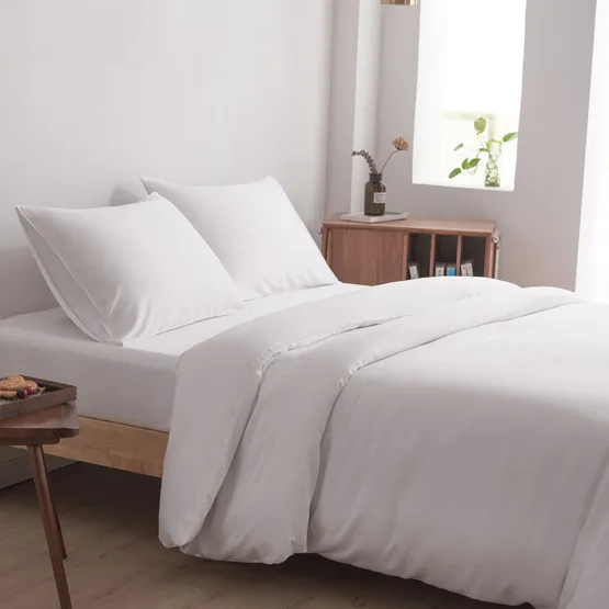 Bettwäsche-Set Doppelbett XXL Coco White