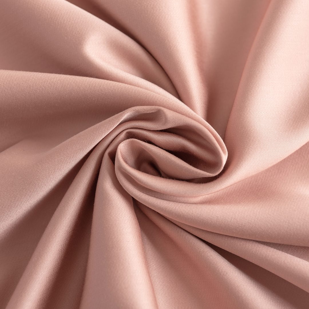 Kleurstaal bamboe beddengoed Cuddle Pink (licht roze)