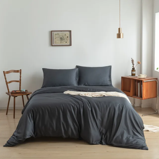 Space Blue Bamboo Duvet Cover 140x220 | Boomba Bamboo - Boomba Bamboo