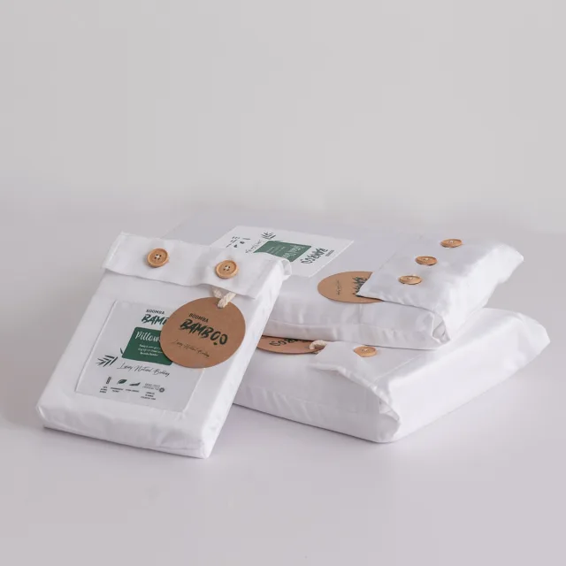 Coco White Bamboo Duvet Cover 200x200 | Boomba Bamboo - Boomba Bamboo