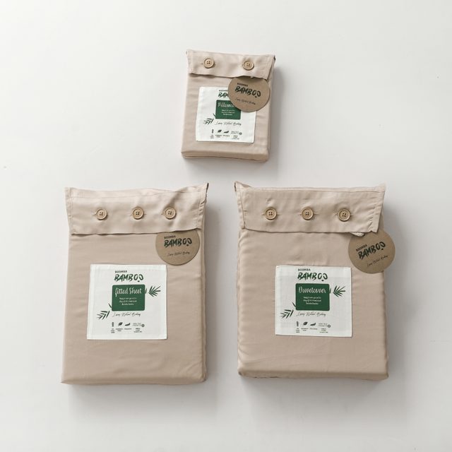Dekbedovertrek - Soft Taupe - Premium - Boomba Bamboo