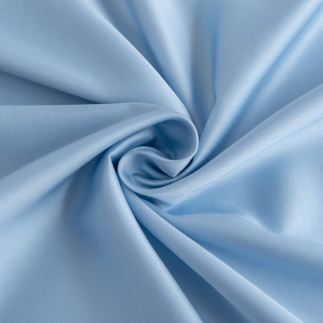 Kleurstaal bamboe beddengoed Sky Blue (licht blauw)